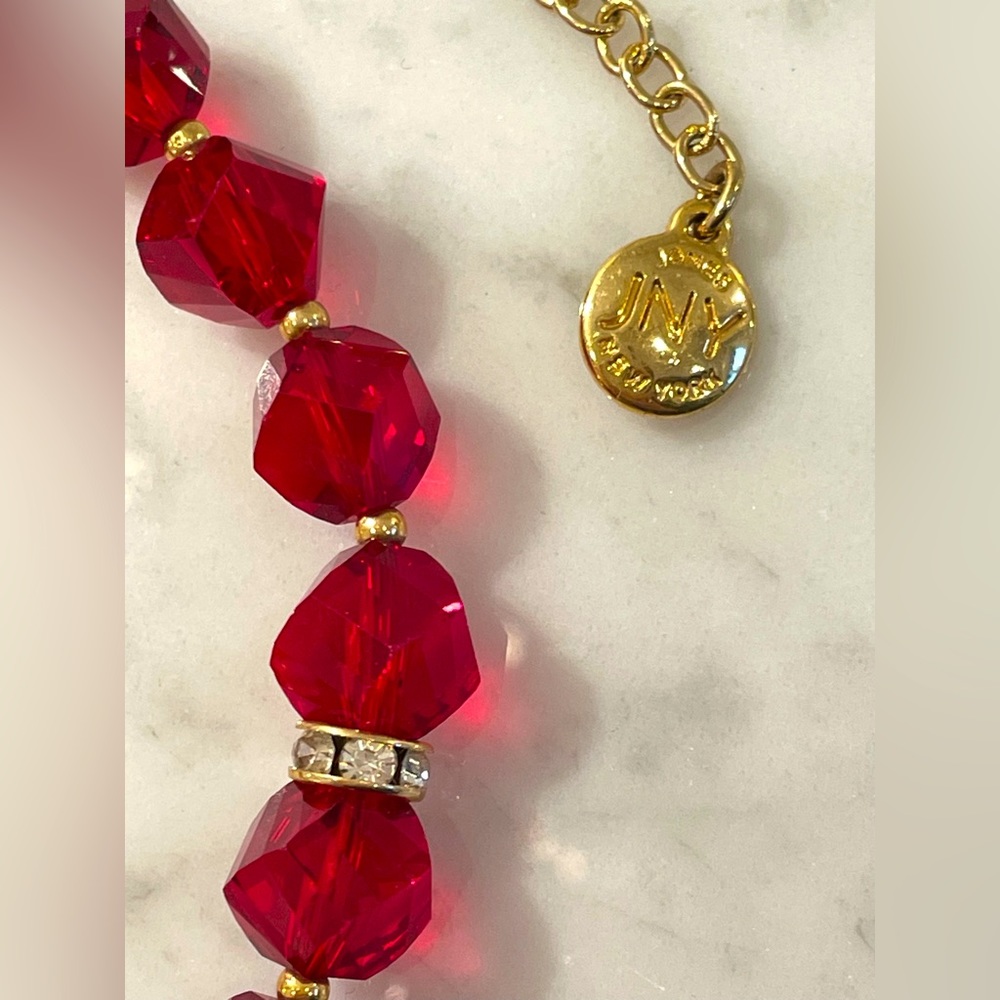 Red Crystal Necklace - Picture 4 of 6